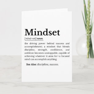 Mindset Definition Quote Kaart