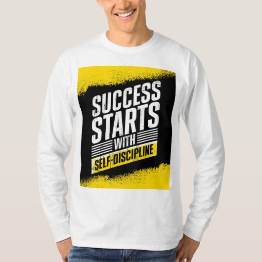 Mindset + hard werken = succes t-shirt (Voorkant)