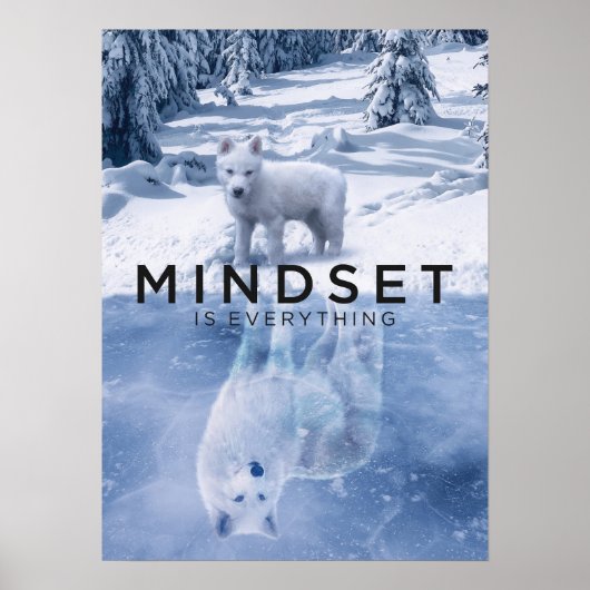 Mindset is alles, Arctic Wolf Succeshorde Poster (Voorkant)