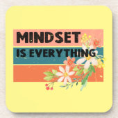 Mindset is alles bier onderzetter (Voorkant)