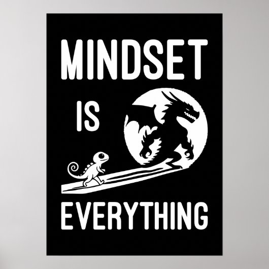 Mindset is alles, Dragon - Succes Hustle Poster (Voorkant)