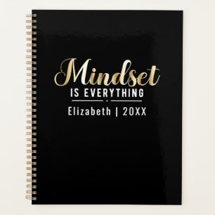 "Mindset is alles" Goud Inspirerend Quote Planner