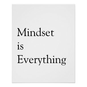 Mindset is alles wat inspirerend motivatie is perfect poster