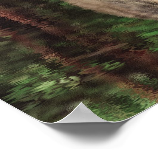 Mindset is alles, Wolf en Pup Water reflecteren Poster (Hoek)