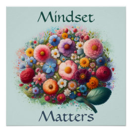Mindset is belangrijk voor Inspirerend Mental Heal Perfect Poster