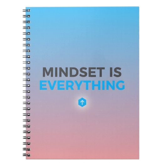 Mindset Is Everything – Gradient Motivational Note Notitieboek (Voorkant)