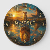 Mindset Is Everything Lion Grote Klok (Voorkant)
