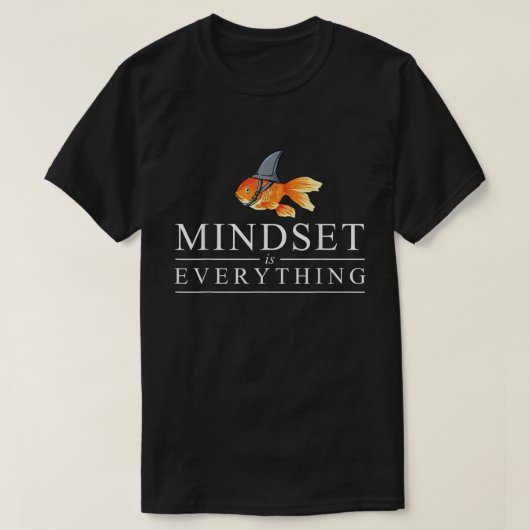Mindset Is Everything Shark Fish Shirt (Design voorkant)
