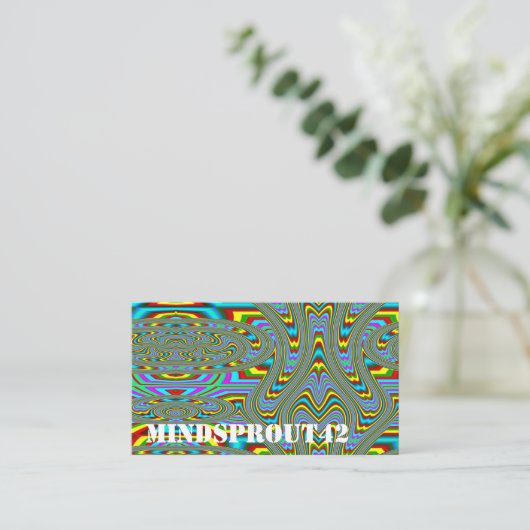 MINDSPROUT42 (tekst bewerken) Visitekaartje (Staand voorkant)