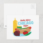 Mine Chicago Style maken Briefkaart (Voorkant / Achterkant)