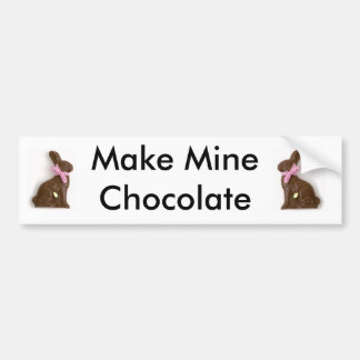 Mine Chocolade maken Bumpersticker