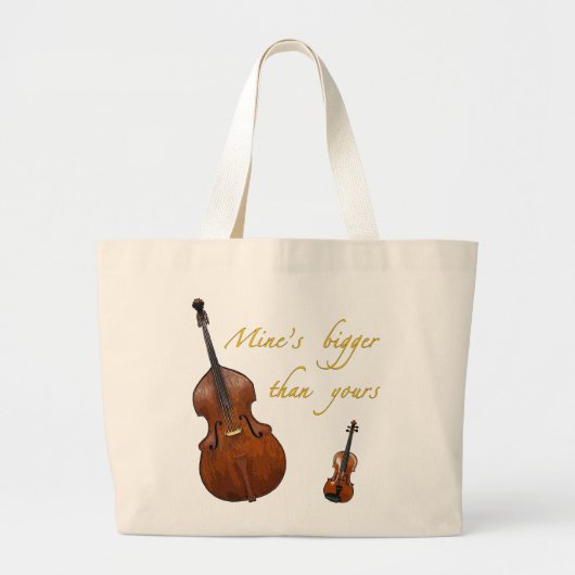 Mine plus grande que le vôtre sac de ficelles (Devant)