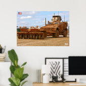 MINE-RESISTENT AMBUSH BESCHERMD VOERTUIG POSTER (Thuiskantoor)