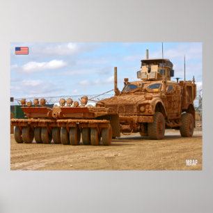 MINE-RESISTENT AMBUSH BESCHERMD VOERTUIG POSTER
