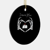 Mine, Valentijnsdag Classic - Skeleton Handen Hore Keramisch Ornament (Rechts)