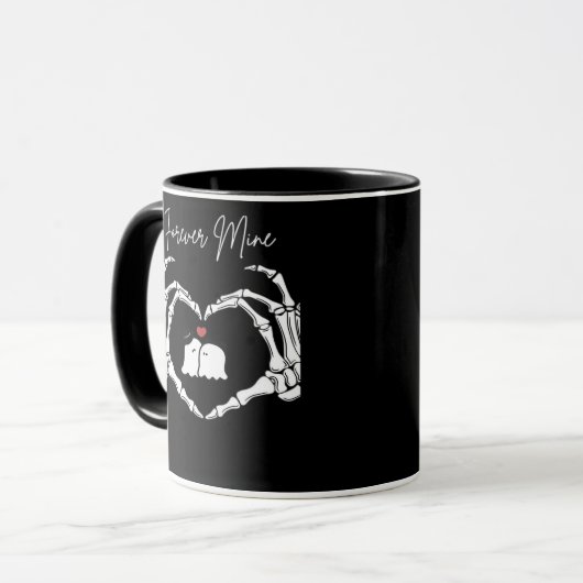 Mine, Valentijnsdag Classic - Skeleton Handen Hore Mok (Voorkant links)