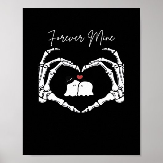 Mine, Valentijnsdag Classic - Skeleton Handen Hore Poster (Voorkant)
