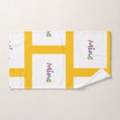 Mine Yellow Grid  (Serviette à main)