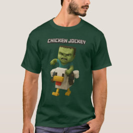 Minecraft Chicken Jockey Design – Baby Zombie Ridi T-shirt