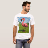 Minecraft flamingo t-shirt (Voorkant volledig)