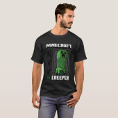 Minecraft Grid Creeper Create Explore Survive T-shirt (Voorkant volledig)
