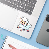 Minecraft, Mignons moutons, Minecrafeur, Stickers  (Ordinateur portable avec iPhone)