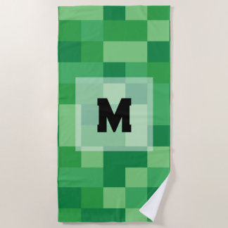 Minecraft Monogram Towel Strandlaken