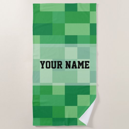 Minecraft Personalized Beach Towel Strandlaken (Voorkant)