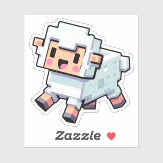 Minecraft, Schattigee schapen, Minecrafter, Chibi  Sticker