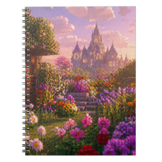 Minecraft stijl bloementuin wanddecoratie – Droomp Notitieboek