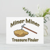 Miner Miner Treasure FInder Kaart (Staand voorkant)