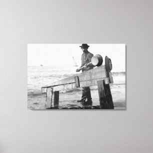 Miner wasgoud op Alaska-foto Canvas Afdruk