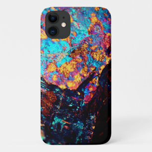 Mineraal chalcopyriet steen kristal steen zwart iPhone 11 hoesje