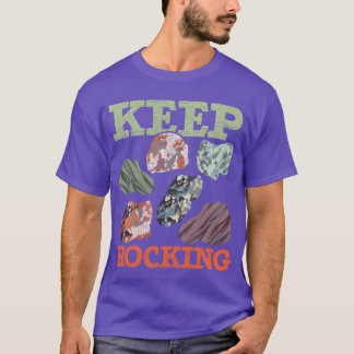 Mineraalverzamelaar Geoloog Blijf Geologie Rocken T-shirt