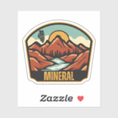 Mineral, Illinois  Sticker (Vel)