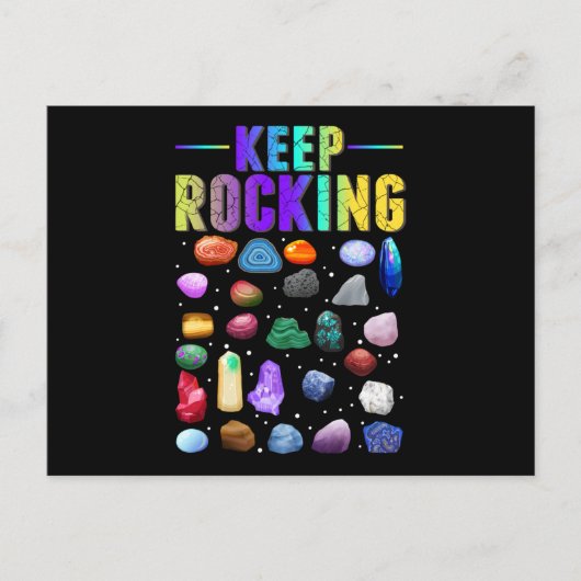 Mineral Rock Collective Geologist Geology Briefkaart (Voorkant)