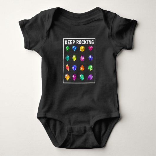 Mineral Rock Collective Geologist Humor Geology Romper (Voorkant)