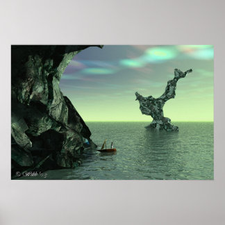 Minerale baai bij Emerald Cove Poster