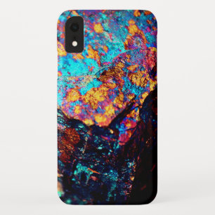 Minerale chalcopyriet gesteente kristal steen Kleu iPhone XR Hoesje