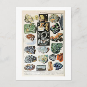 mineralen Rocks Geology Briefkaart