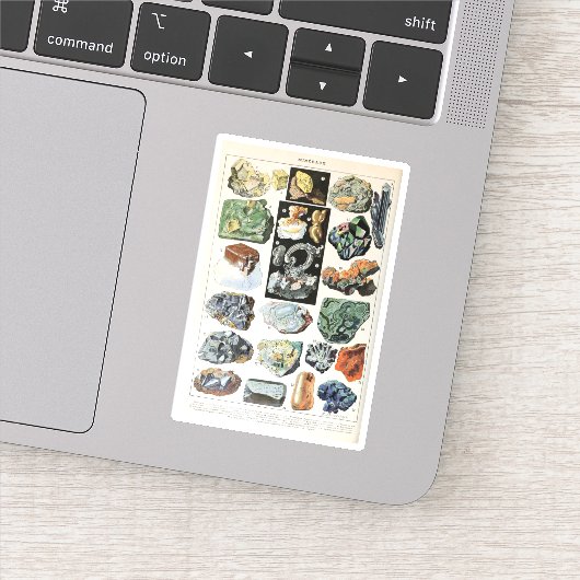  mineralen Rocks Geology Sticker (Detail)