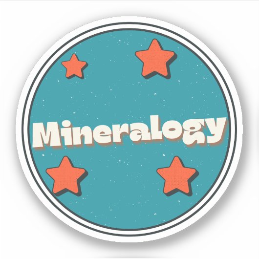 Mineralogie Sticker (Voorkant)