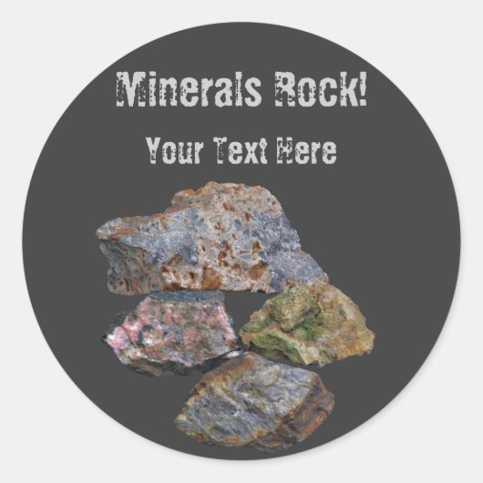 Minerals Rock Collectionneurs Drôle Sticker (Devant)
