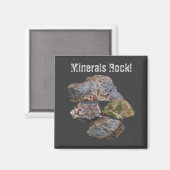 Minerals Rock Collectionneurs Funny Magnet (Recto/Verso)