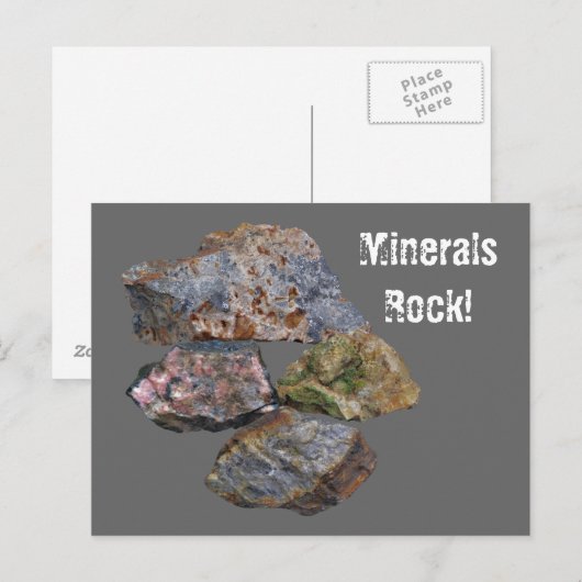 Minerals Rock Collectors Funny Briefkaart (Voorkant / Achterkant)