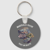 Minerals Rock Collectors, gepersonaliseerd Sleutelhanger (Voorkant)