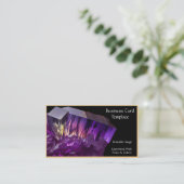 Minéraux Crystal Energy Amethyst Carte de visite (Debout devant)