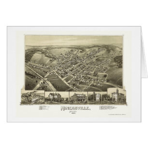 Minersville, PA Panoramic Map - 1889