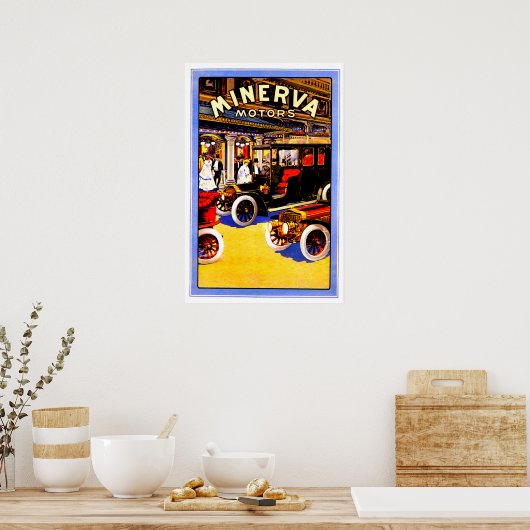 Minerva ~  Belgisch Automobiel AD Poster (Keuken)