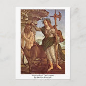 Minerva en het centrum van Sandro Botticelli Briefkaart (Voorkant)